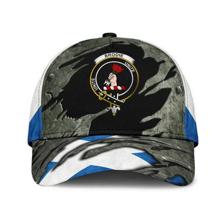 Clan Brodie Tartan Crest Classic Cap CY76 Brodie Tartan Tartan Cap