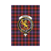 Clan Broun Modern Tartan Crest Garden Flag AX17 Clan Brown / Broun Tartan Today