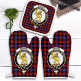 Clan Broun Modern Tartan Crest Oven Mitt And Pot Holder (2 Oven Mitts + 1 Pot Holder) QA53 Clan Brown / Broun Tartan Today