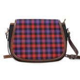 Clan Broun Modern Tartan Saddle Handbags KY78 Clan Brown / Broun Tartan Today