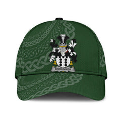 Clan Brounker Coat Of Arms - Irish Family Crest St Patrick's Day Classic CapSZ97 Classic Cap - Brounker Coat Of Arms St Patrick's Day Classic Cap Irish Cap