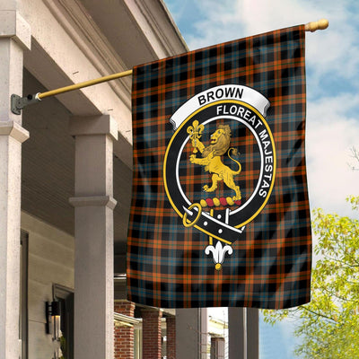 Clan Brown Ancient Tartan Crest Garden Flag FI21