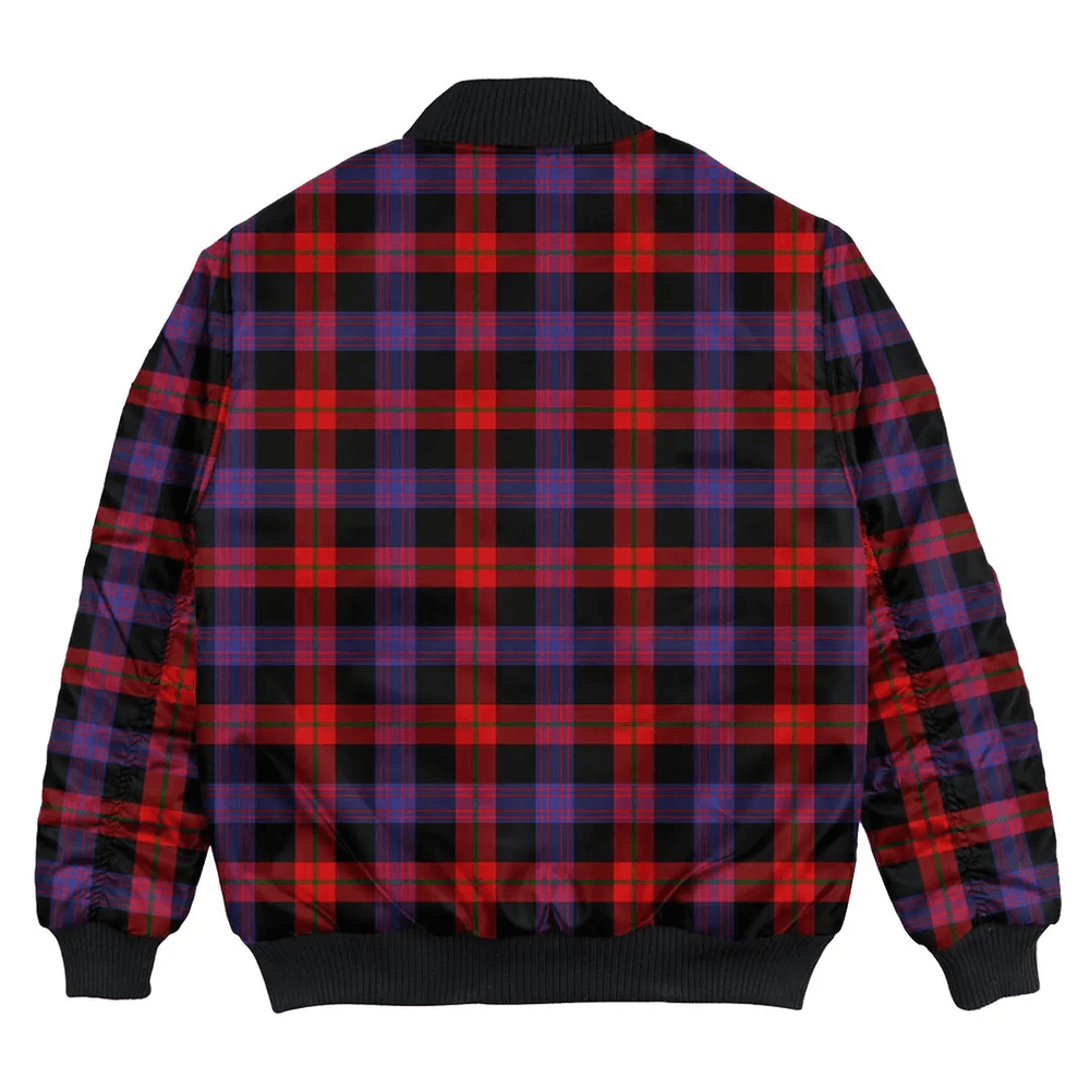 Clan Brown Modern Tartan Bomber Jacket VV53 Brown Modern Tartan Tartan Bomber Jacket