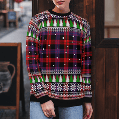Clan Brown Modern Tartan Christmas Ugly Sweater PC51 Brown Modern Tartan Tartan Ugly Sweater
