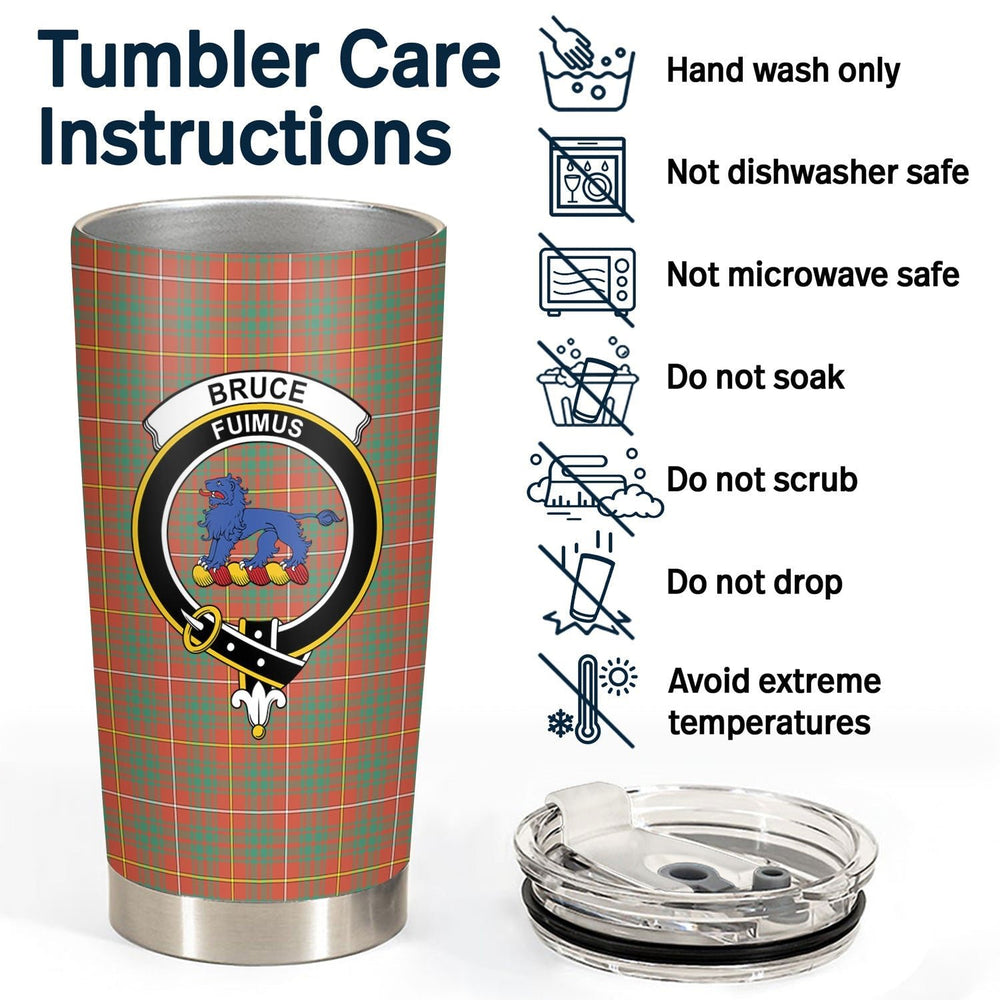 Clan Bruce Ancient Tartan Crest Tumbler IE46 Clan Bruce Tartan Today