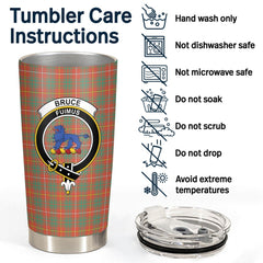 Clan Bruce Ancient Tartan Crest Tumbler IE46 Clan Bruce Tartan Today