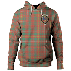 Clan Bruce Ancient Tartan Hoodie Crest T5SKRZQ7-1 Bruce Ancient Tartan Hoodies