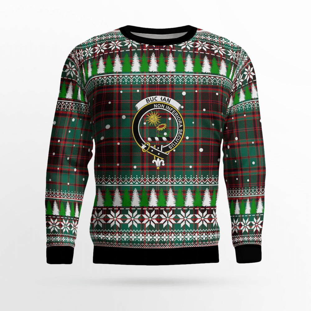Clan Buchan Ancient Crest Tartan Christmas Ugly Sweater JT15 Buchan Ancient Crest Tartan Tartan Ugly Sweater