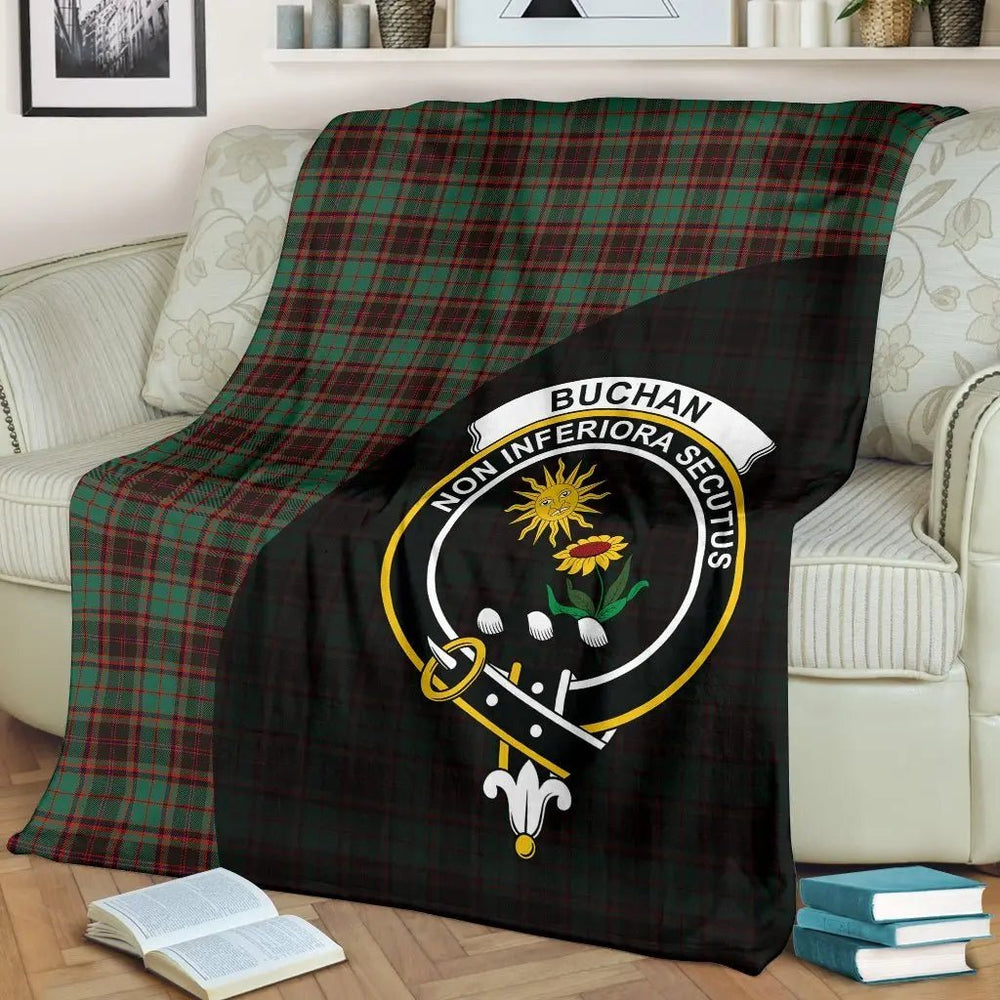Clan Buchan Ancient Tartan Crest Blanket Wave Style NF15 Clan Buchan Tartan Today
