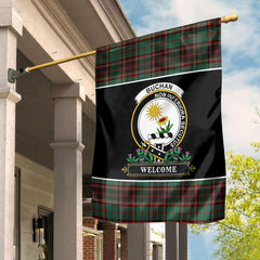 Clan Buchan Ancient Tartan Crest Garden Flag - Welcome LE48 Clan Buchan Tartan Today