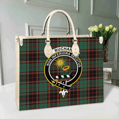 Clan Buchan Ancient Tartan Crest Leather Bag GY21 Clan Buchan Tartan Today