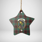 Clan Buchan Ancient Tartan Crest Star Ceramic Ornament PA85 Buchan Ancient Tartan Tartan Christmas