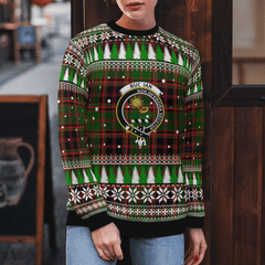 Clan Buchan Modern Crest Tartan Christmas Ugly Sweater RX42 Buchan Modern Crest Tartan Tartan Ugly Sweater