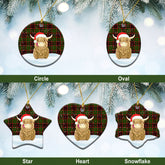 Clan Buchan Modern Tartan Christmas Ceramic Ornament Highland Cows Style XP94 Buchan Modern Tartan Tartan Ornament