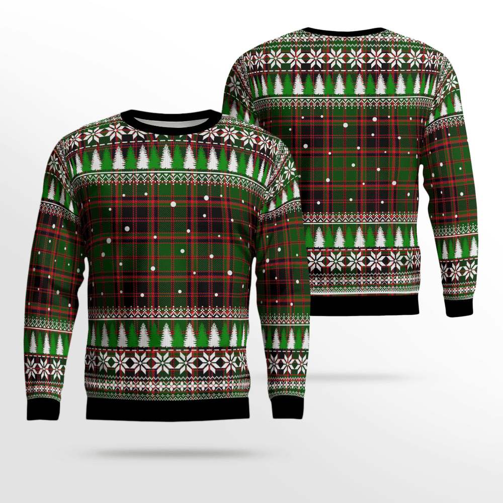 Clan Buchan Modern Tartan Christmas Ugly Sweater WP96 Buchan Modern Tartan Tartan Ugly Sweater