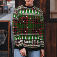 Clan Buchan Modern Tartan Christmas Ugly Sweater WP96 Buchan Modern Tartan Tartan Ugly Sweater