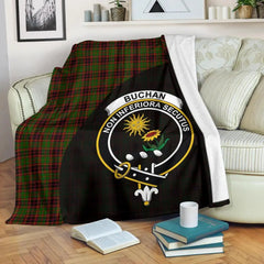 Clan Buchan Modern Tartan Crest Blanket Wave Style BH90 Clan Buchan Tartan Today
