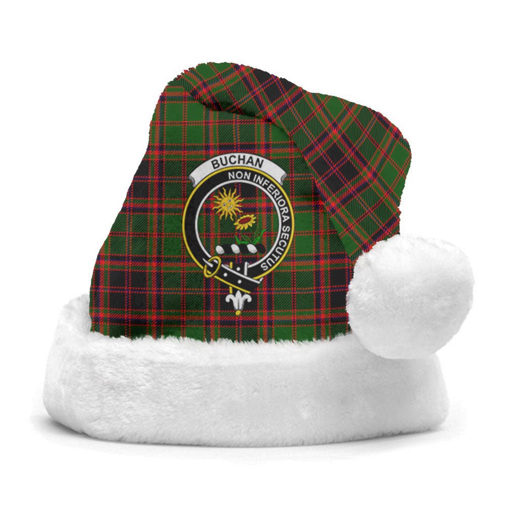 Clan Buchan Modern Tartan Crest Christmas Santa Hat BU93 Buchan Modern Tartan Tartan Santa Hat