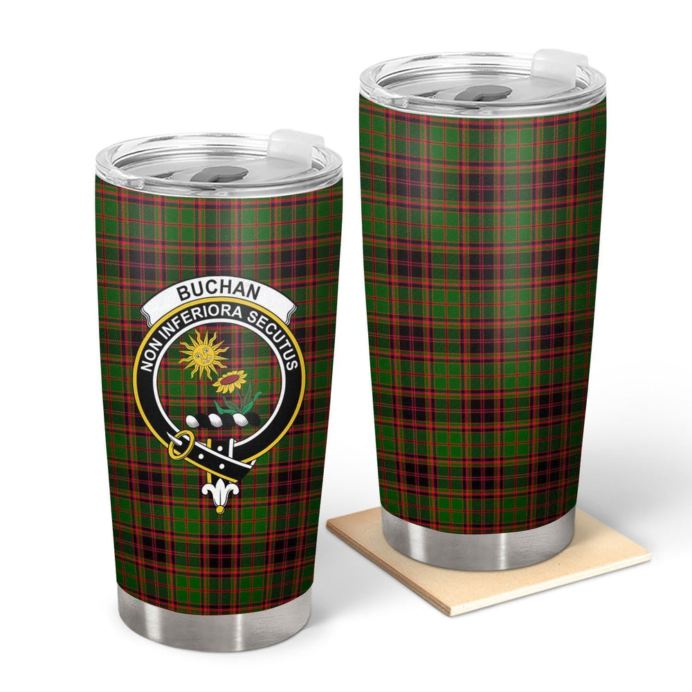 Clan Buchan Modern Tartan Crest Tumbler AP50 Clan Buchan Tartan Today