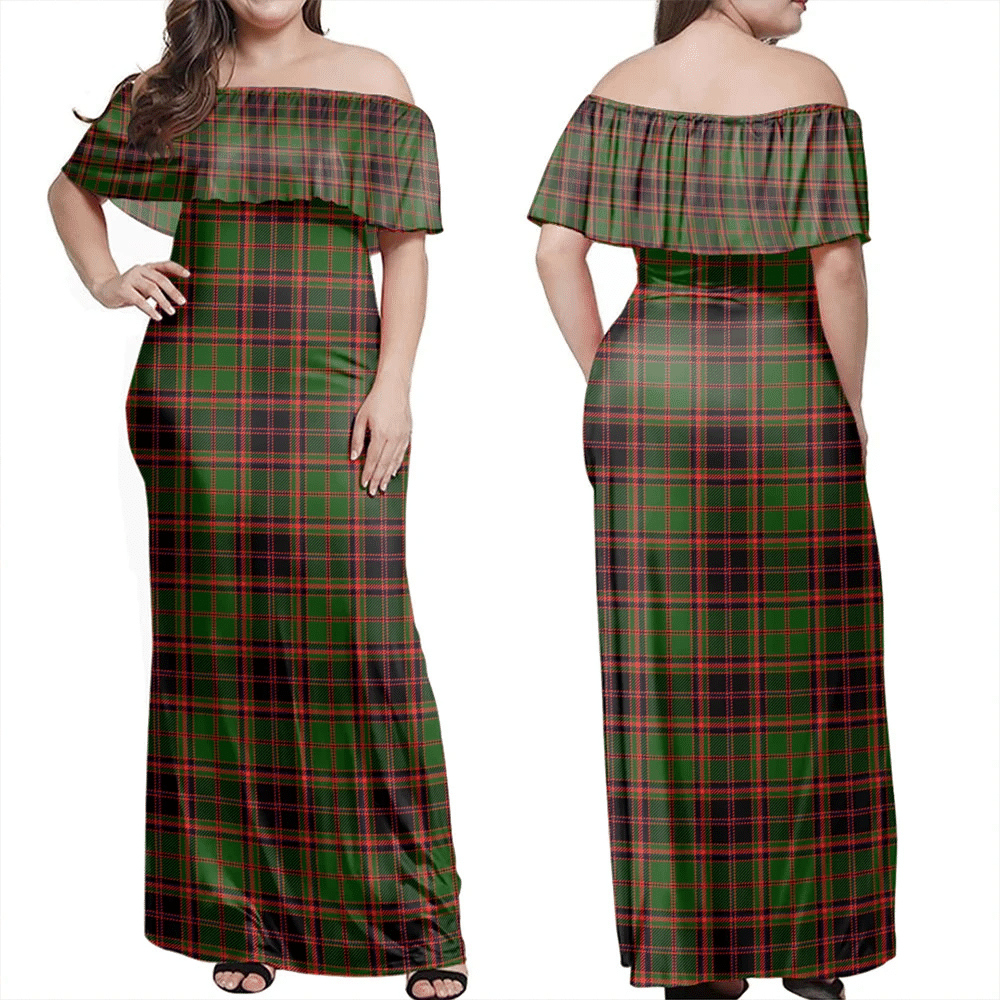 Clan Buchan Modern Tartan Hawaii Dress SE65 Clan Buchan Tartan Hawaii Dress