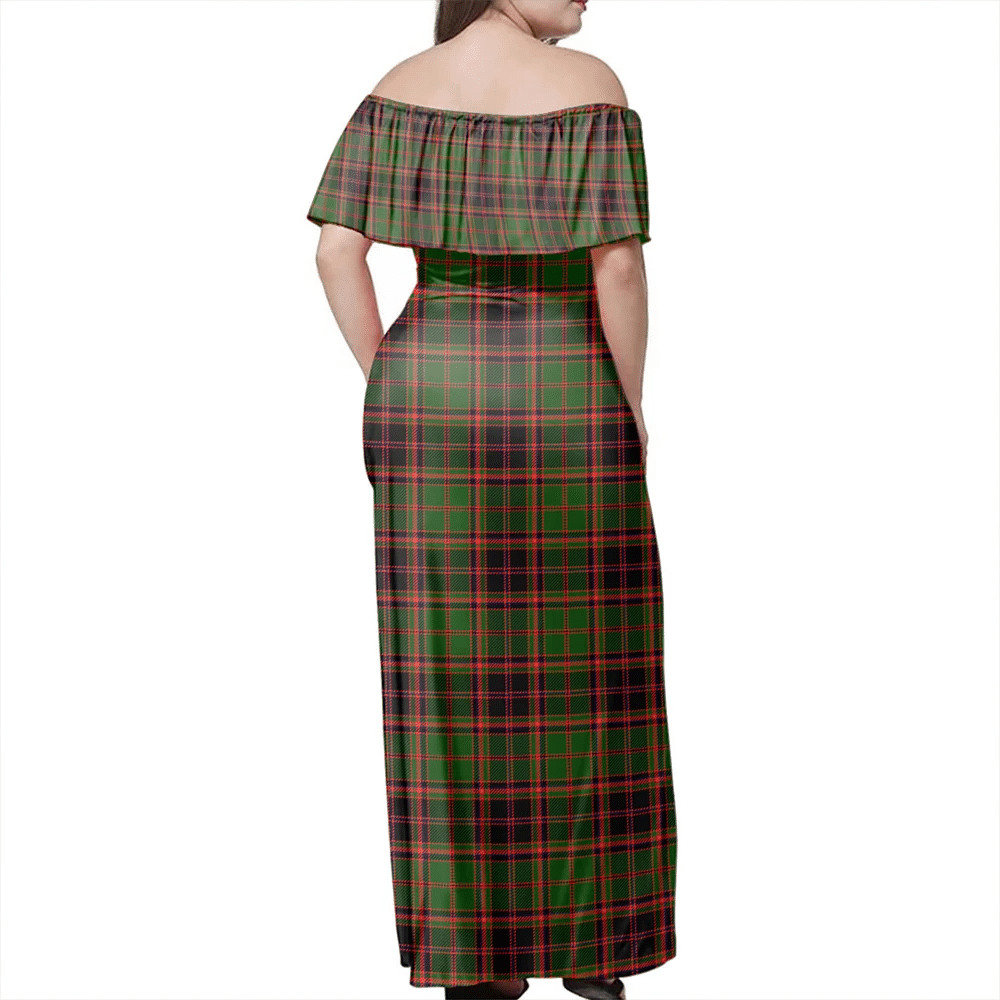 Clan Buchan Modern Tartan Hawaii Dress SE65 Clan Buchan Tartan Hawaii Dress