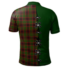 Clan Buchan Modern Tartan Polo Shirt - Lion Rampant And Celtic Thistle Style RR96 Buchan Modern Tartan Tartan Polo