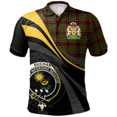 Clan Buchan Modern Tartan Polo Shirt - Royal Coat Of Arms Style XP61 Buchan Modern Tartan Tartan Polo