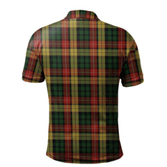 Clan Buchanan 01 Tartan Polo Shirt EL68 Buchanan 01 Tartan Tartan Polo