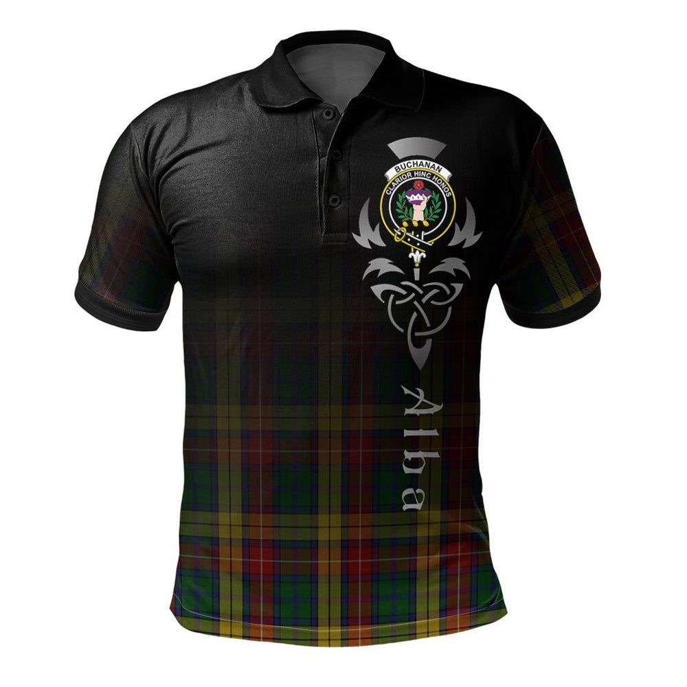 Clan Buchanan 03 Tartan Polo Shirt - Alba Celtic Style DY81 Buchanan 03 Tartan Tartan Polo