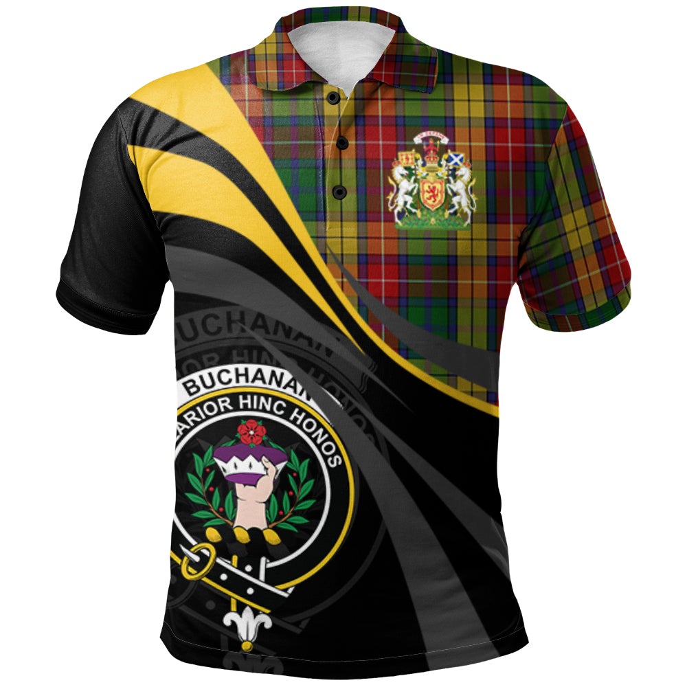 Clan Buchanan 03 Tartan Polo Shirt - Royal Coat Of Arms Style LQ62 Buchanan 03 Tartan Tartan Polo