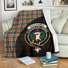 Clan Buchanan Ancient Tartan Crest Blanket Wave Style AL31 Clan Buchanan Tartan Today