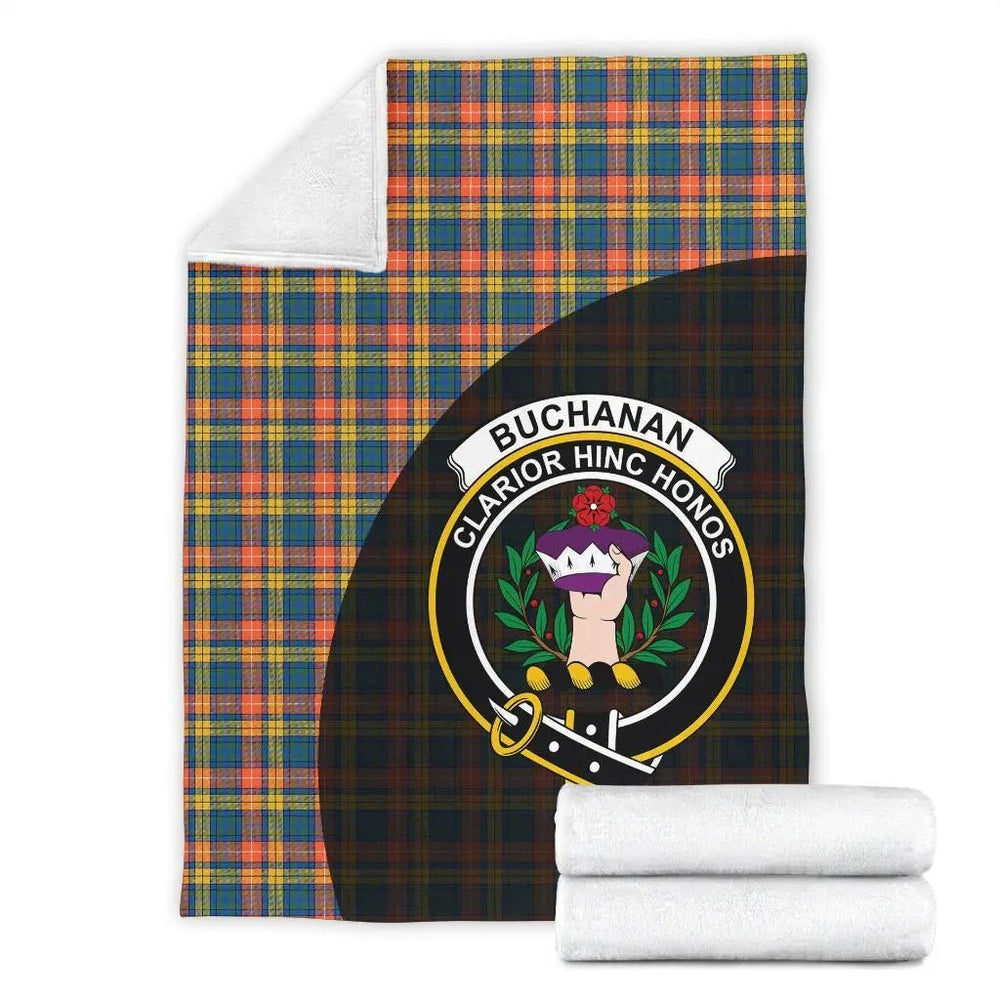 Clan Buchanan Ancient Tartan Crest Blanket Wave Style AL31 Clan Buchanan Tartan Today