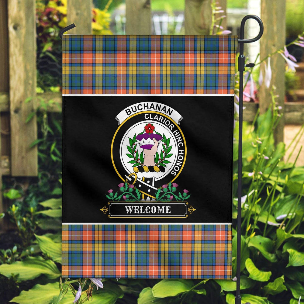 Clan Buchanan Ancient Tartan Crest Garden Flag - Welcome BM15 Clan Buchanan Tartan Today