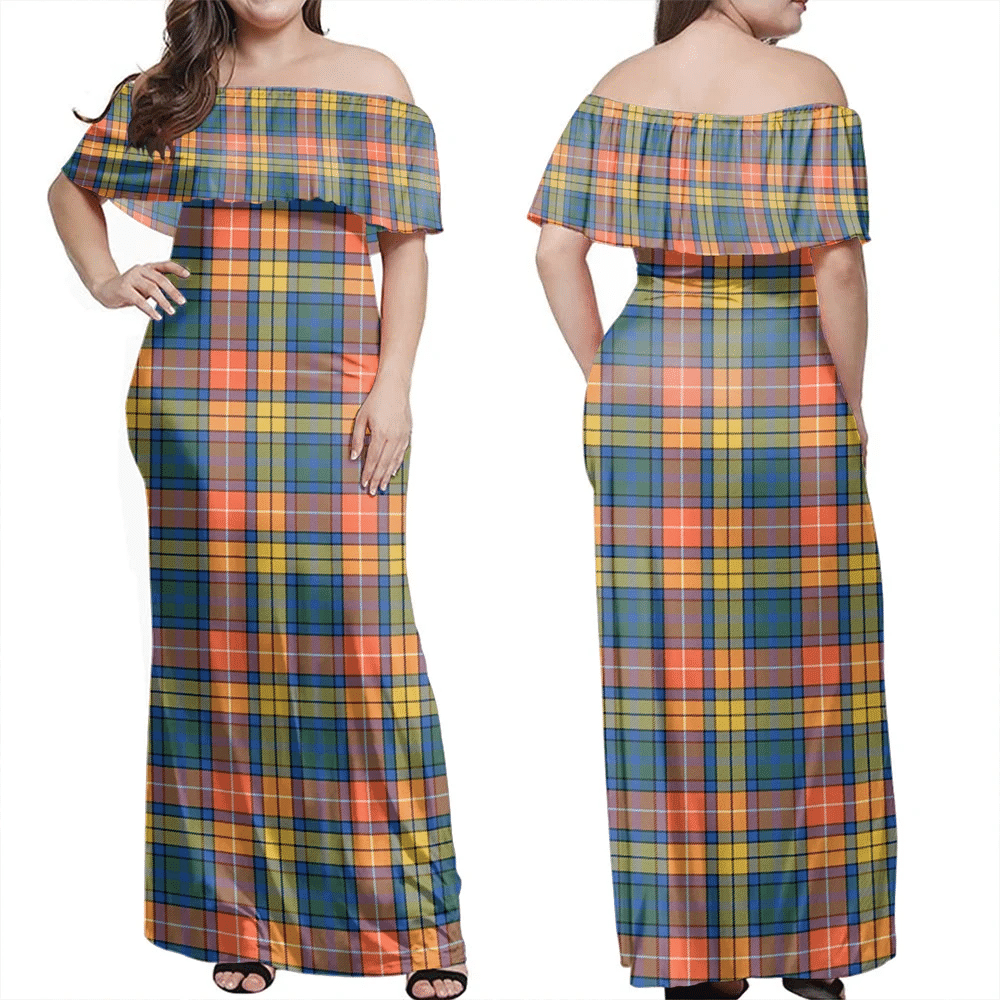 Clan Buchanan Ancient Tartan Hawaii Dress NB38 Clan Buchanan Tartan Hawaii Dress