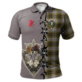 Clan Buchanan Dress Tartan Polo Shirt - Lion Rampant And Celtic Thistle Style HN18 Buchanan Dress Tartan Tartan Polo