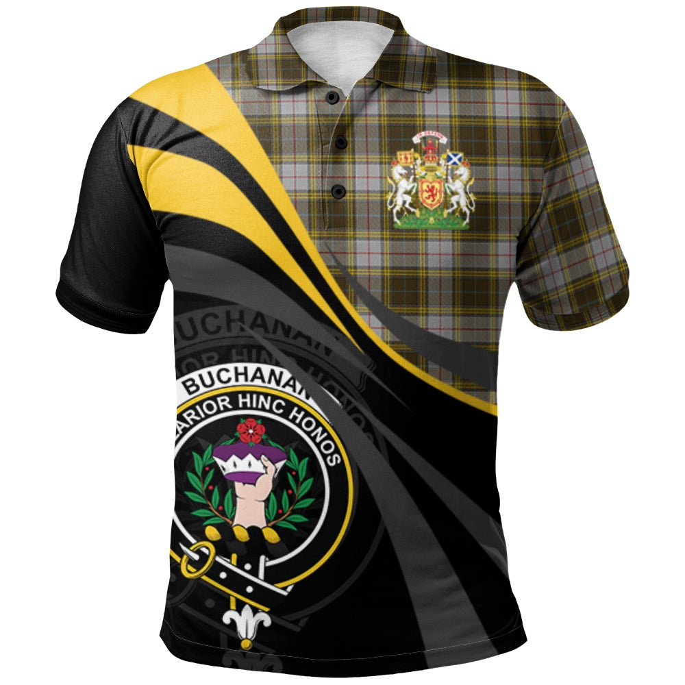 Clan Buchanan Dress Tartan Polo Shirt - Royal Coat Of Arms Style GZ78 Buchanan Dress Tartan Tartan Polo