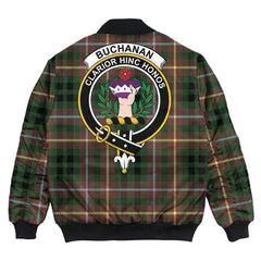 Clan Buchanan Hunting Tartan Crest Bomber Jacket OS63 Buchanan Hunting Tartan Tartan Bomber Jacket