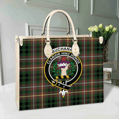 Clan Buchanan Hunting Tartan Crest Leather Bag NU98 Clan Buchanan Tartan Today