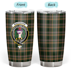 Clan Buchanan Hunting Tartan Crest Tumbler OV19 Clan Buchanan Tartan Today