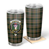 Clan Buchanan Hunting Tartan Crest Tumbler OV19 Clan Buchanan Tartan Today