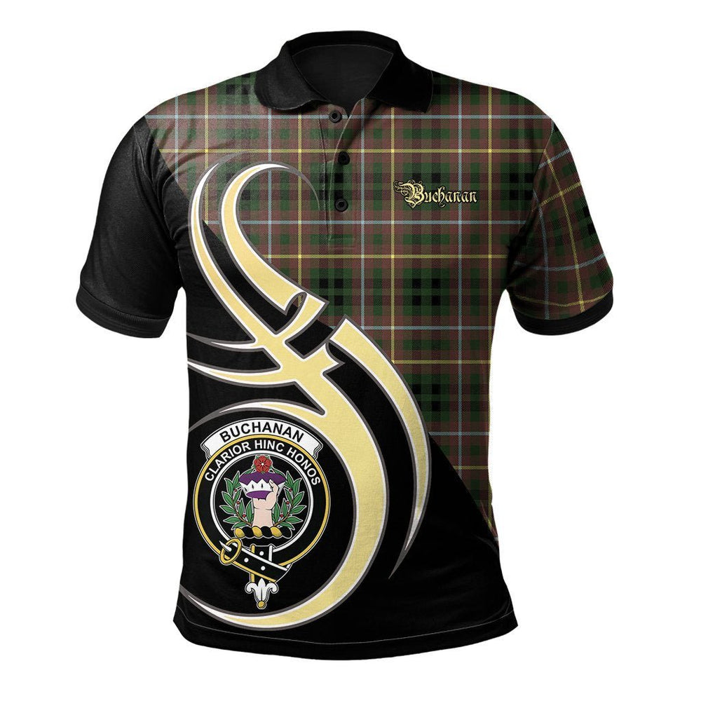 Clan Buchanan Hunting Tartan Polo Shirt - Believe In Me Style UI84 Buchanan Hunting Tartan Tartan Polo