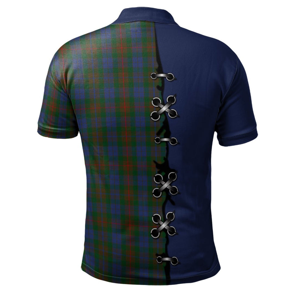 Clan Buchanan Hunting Tartan Polo Shirt - Lion Rampant And Celtic Thistle Style NE36 Buchanan Hunting Tartan Tartan Polo