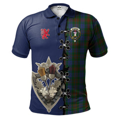 Clan Buchanan Hunting Tartan Polo Shirt - Lion Rampant And Celtic Thistle Style NE36 Buchanan Hunting Tartan Tartan Polo