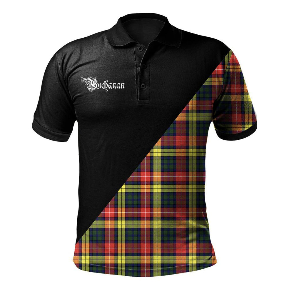 Clan Buchanan Modern Clan - Military Polo Shirt IS85 Buchanan Modern Tartan Tartan Polo