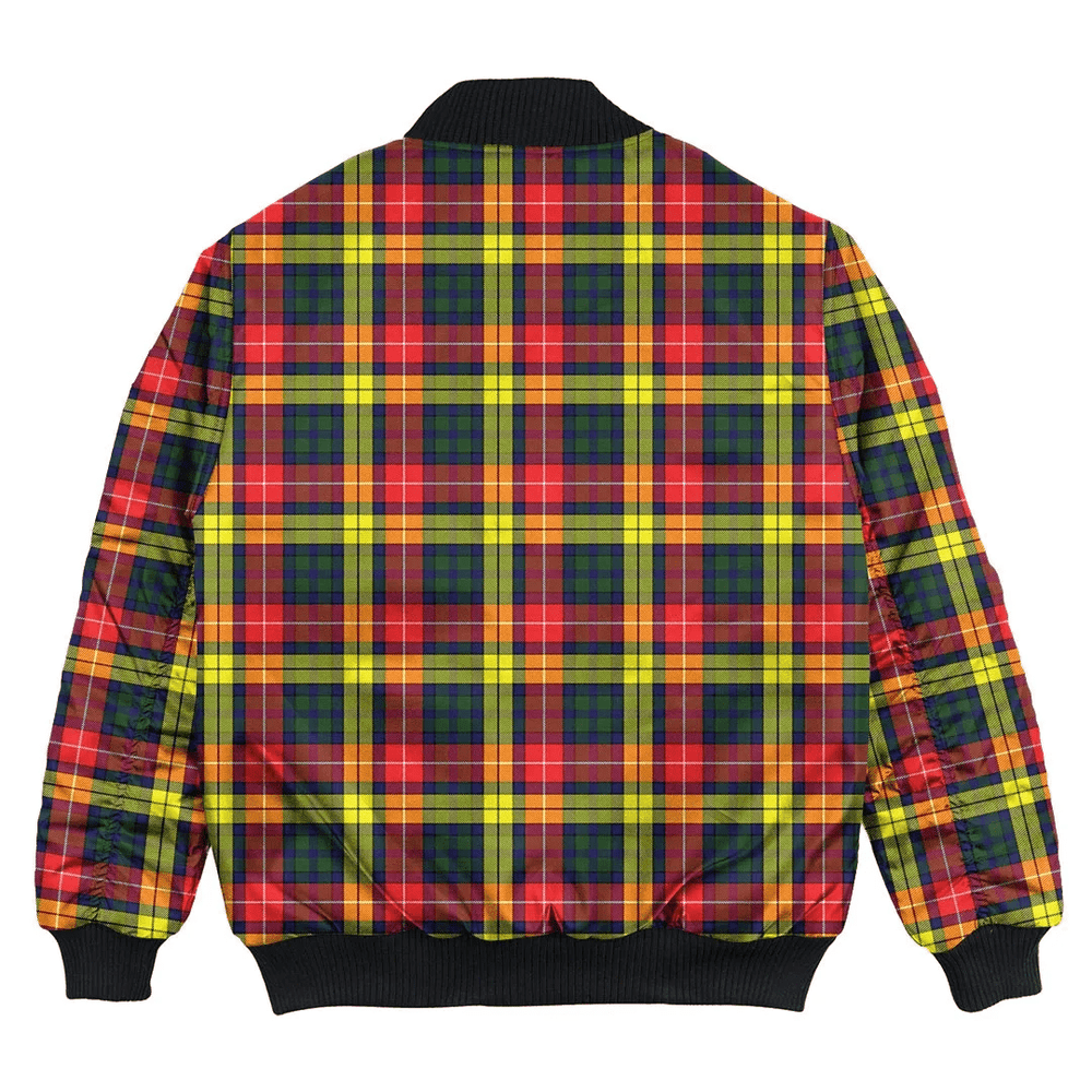 Clan Buchanan Modern Tartan Clan Bomber Jacket NX64 Buchanan Modern Tartan Tartan Bomber Jacket