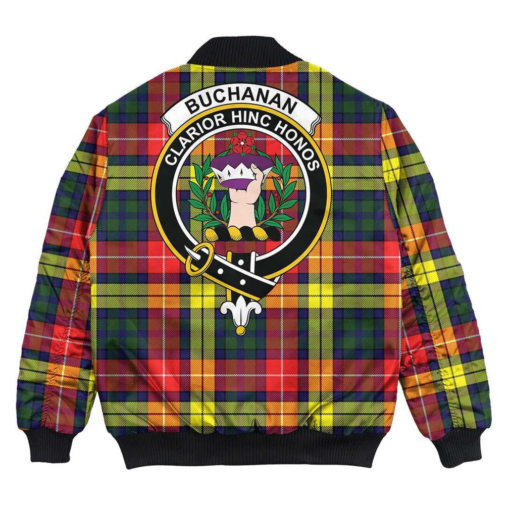 Clan Buchanan Modern Tartan Crest Bomber Jacket HZ15 Buchanan Modern Tartan Tartan Bomber Jacket