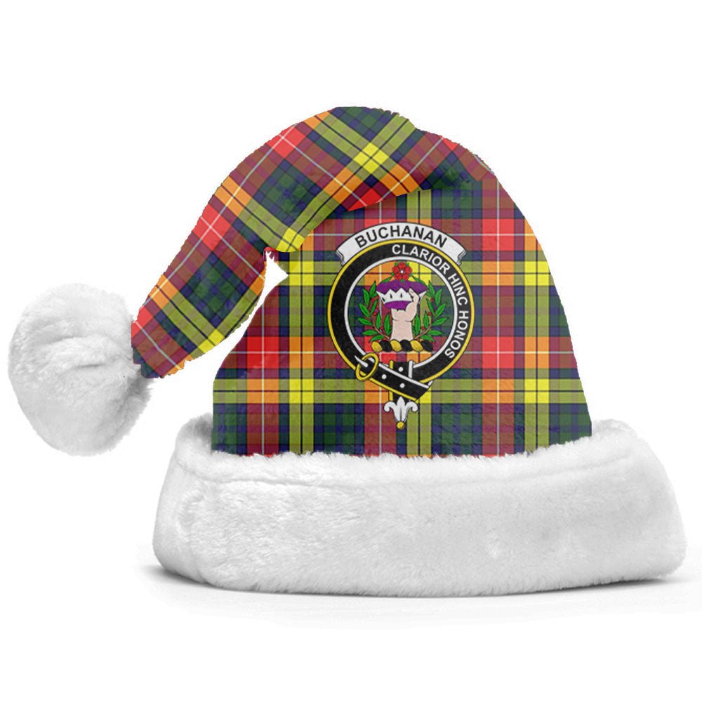 Clan Buchanan Modern Tartan Crest Christmas Santa Hat MS97 Buchanan Modern Tartan Tartan Santa Hat