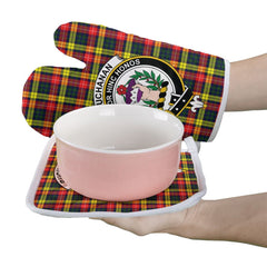 Clan Buchanan Modern Tartan Crest Oven Mitt And Pot Holder (2 Oven Mitts + 1 Pot Holder) ME54 Clan Buchanan Tartan Today