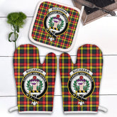 Clan Buchanan Modern Tartan Crest Oven Mitt And Pot Holder (2 Oven Mitts + 1 Pot Holder) ME54 Clan Buchanan Tartan Today