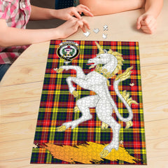 Clan Buchanan Modern Tartan Crest Unicorn Scotland Jigsaw Puzzles Gift For Family UO58 Clan Buchanan Tartan Today